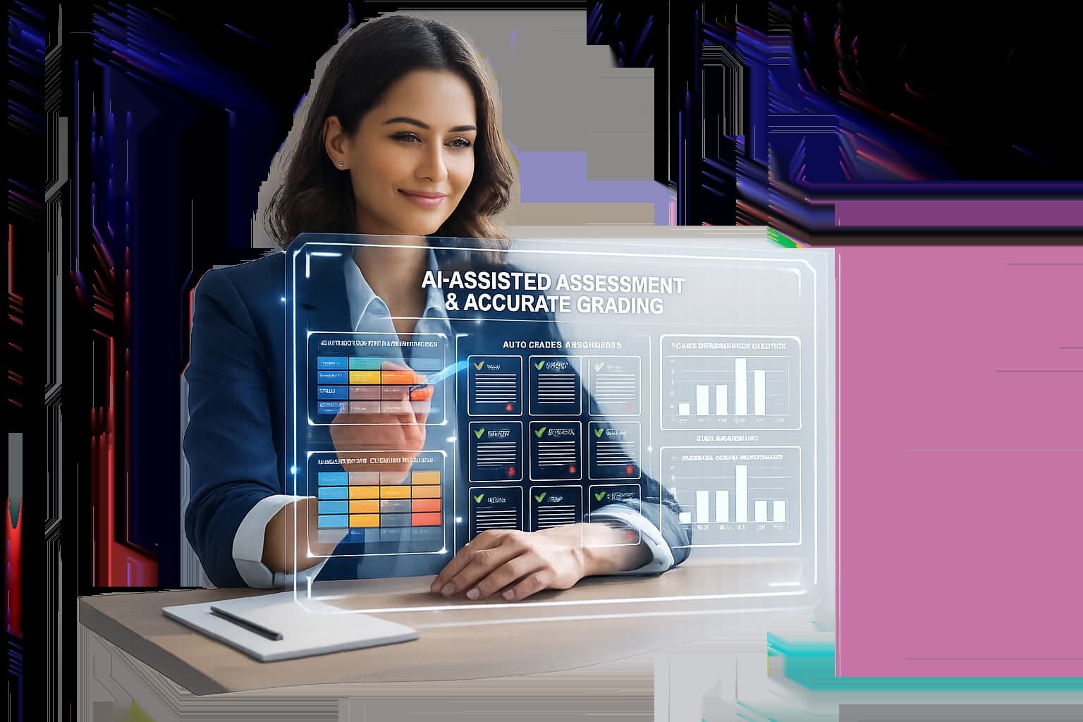 AI-assisted assessment and accurate grading dashboard
